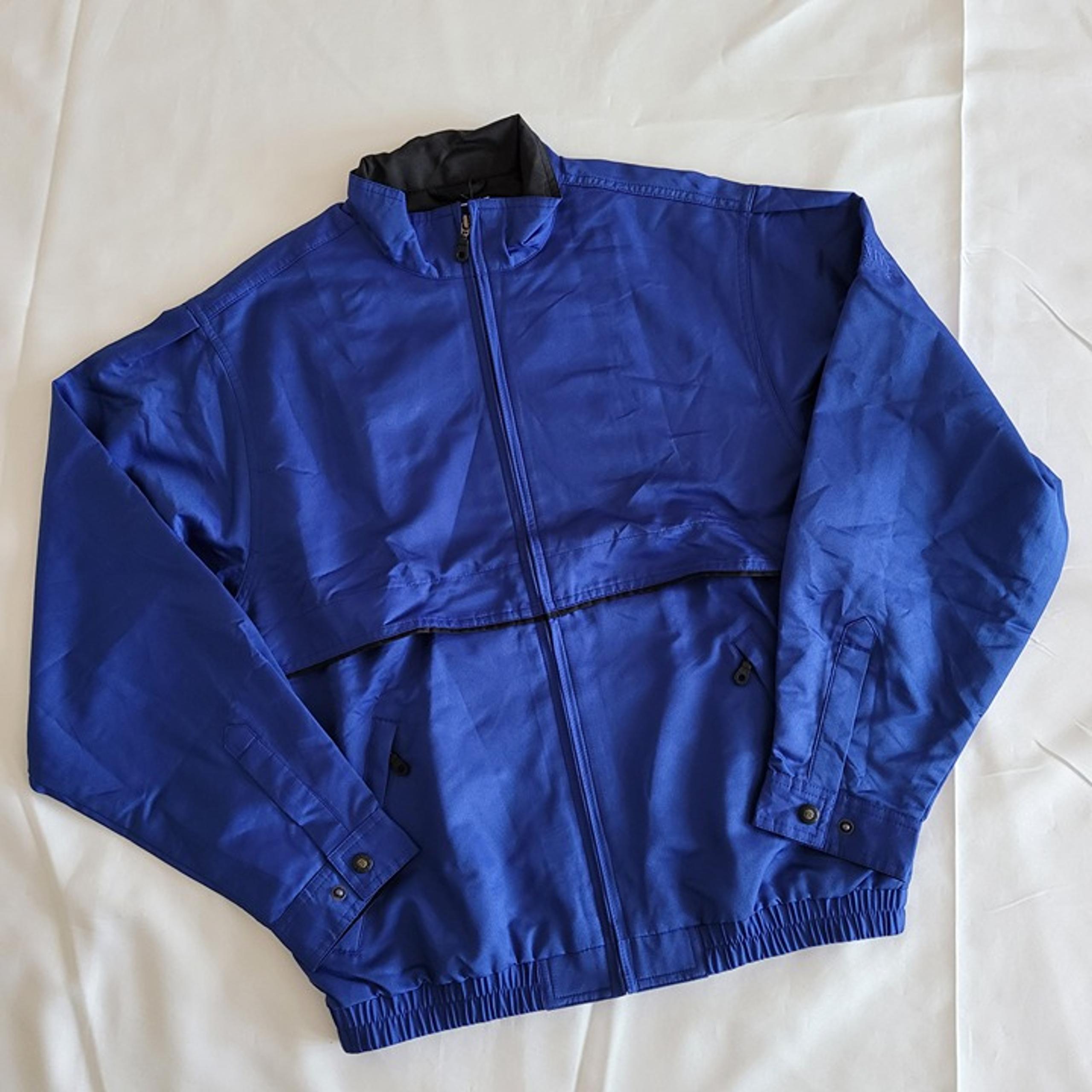 Men's Cutter & Buck Atlantis 2006 Full Zip WeatherTec Windbreaker Jacket S Blue