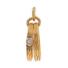 Yellow Gold Sapphire Art Deco Bridal Rings Replica Charm 14k Wedding V2732