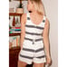 Lulus The Lounge Lifestyle Striped Knit Top And Shorts Set Size L XL NEW