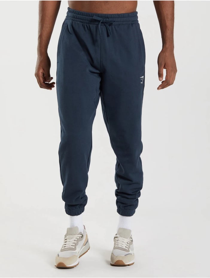 Gymshark Mens Essential Joggers - Navy size med