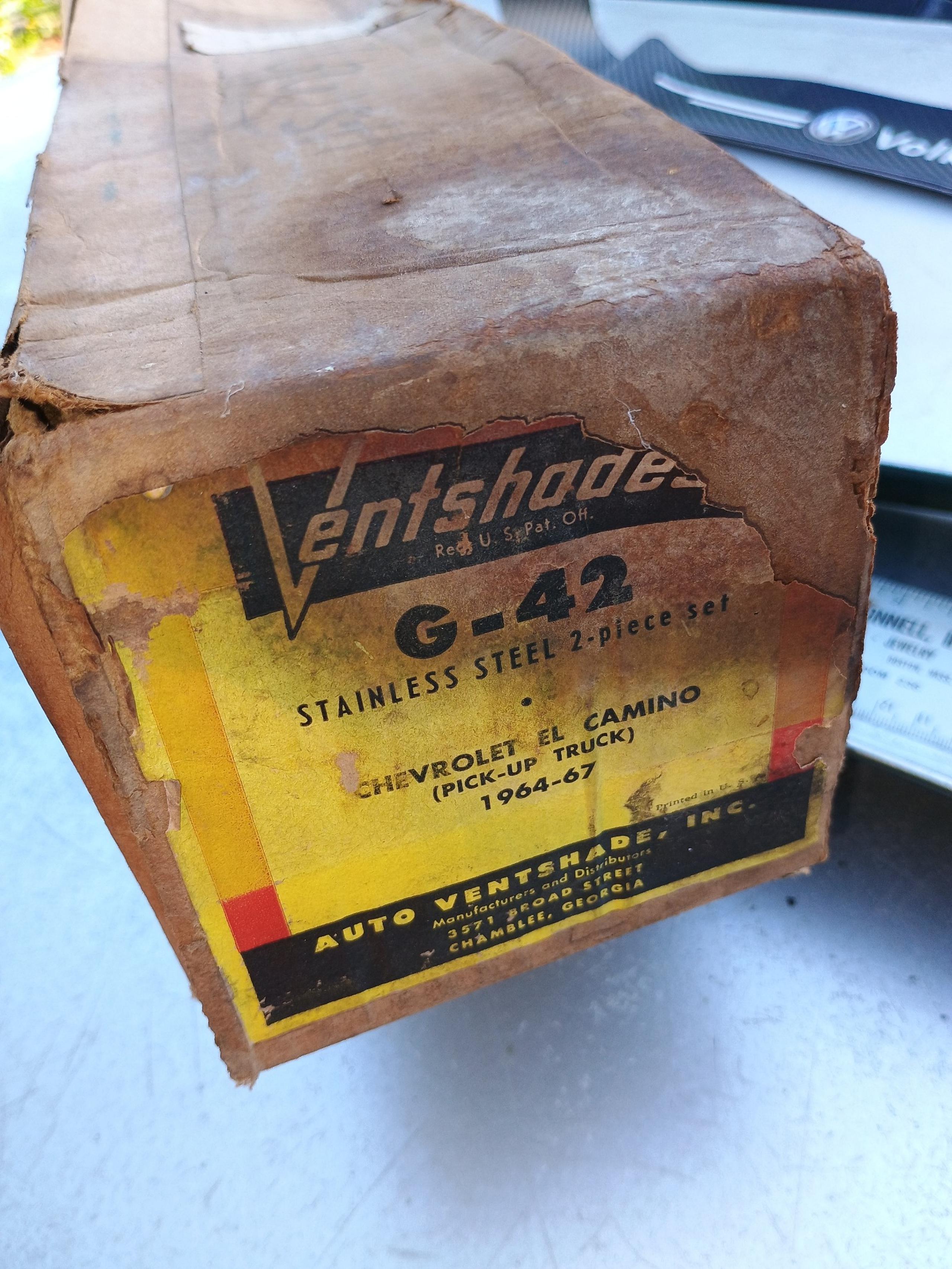 NOS Ventshades #G-42  automotive accessory El Camino Free Shipping