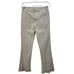 FRINGE HEM STRETCH FLARE PANTS 67108-67018-STONE-2 Medium