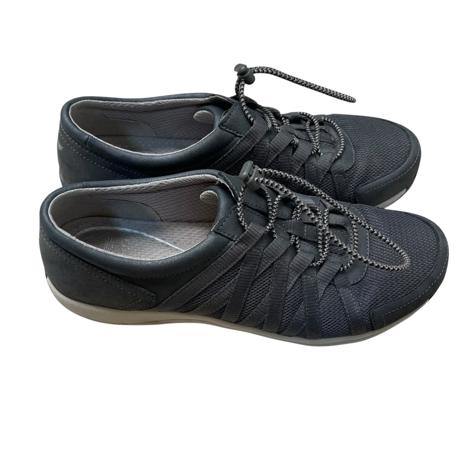 Dansko Womens Honor Sneakers 42 US 10.5 11 Gray Metallic Slip On Comfort Shoes