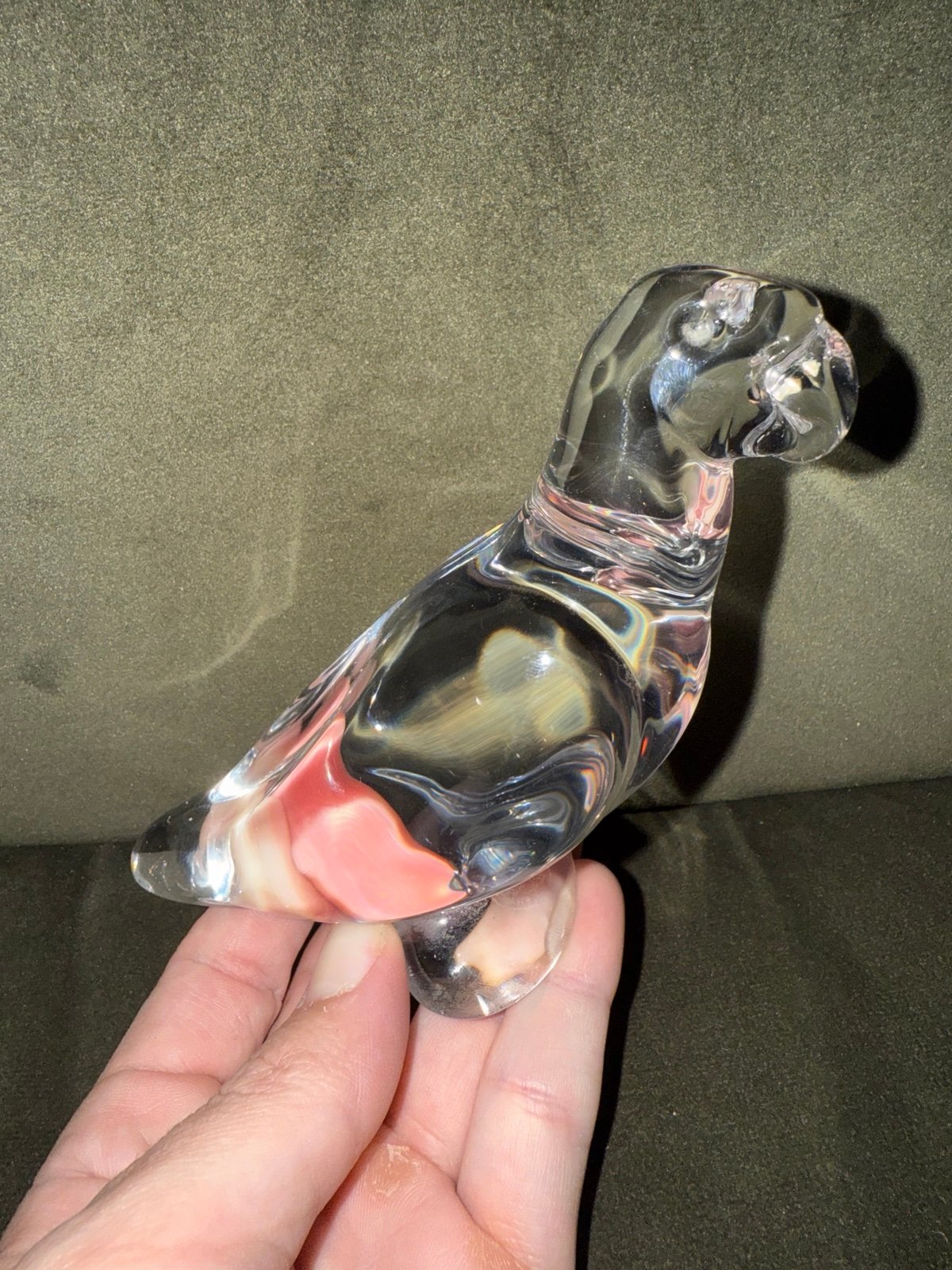 Baccarat crystal parrot