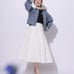 Apuweiser-riche Ribbon Embroidery Midi Skirt