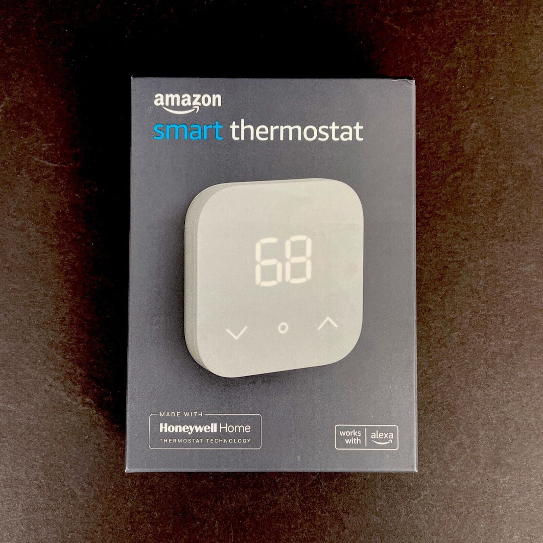 Amazon Smart Thermostat without C-Wire Adapter White NEW Sealed Box Model S6ED3R