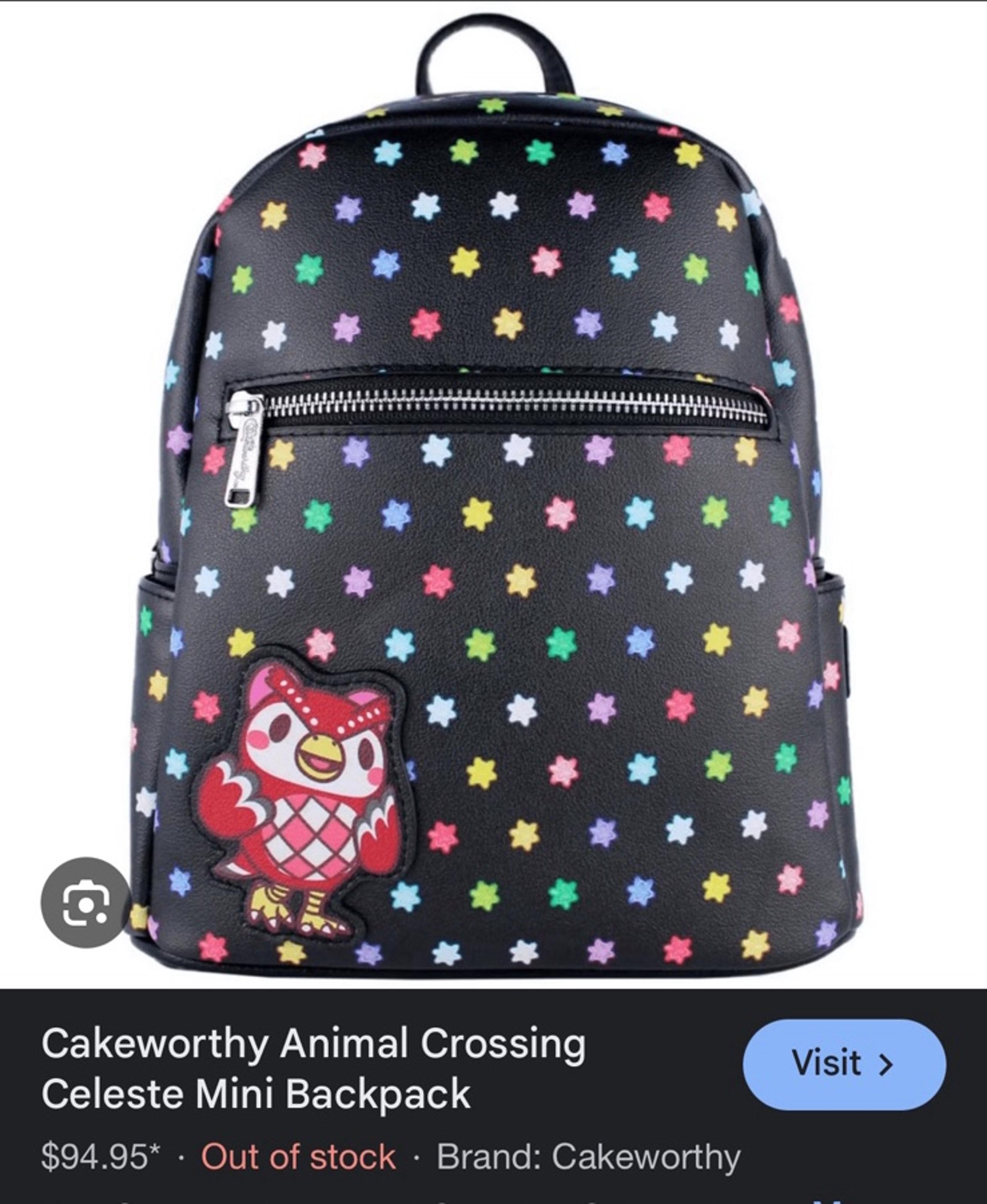 Rare animal crossing Celeste backpack