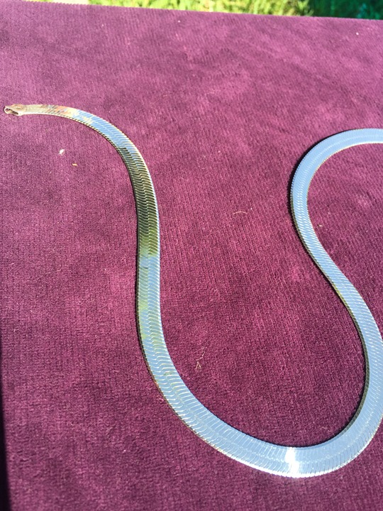 High-polished, extra -Wide sterling silver necklace