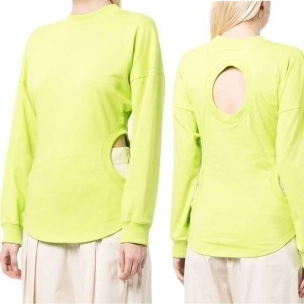 A.W.A.K.E. MODE | NWT Long Sleeve Jersey Top W/ Cut-Out Detail Size Large