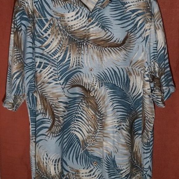 Pure silk Tropical Pattern shirt NWOT
