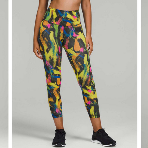 Lululemon Wunder Train Tight Leggings 25 - Undertone Black Multi - Size 6