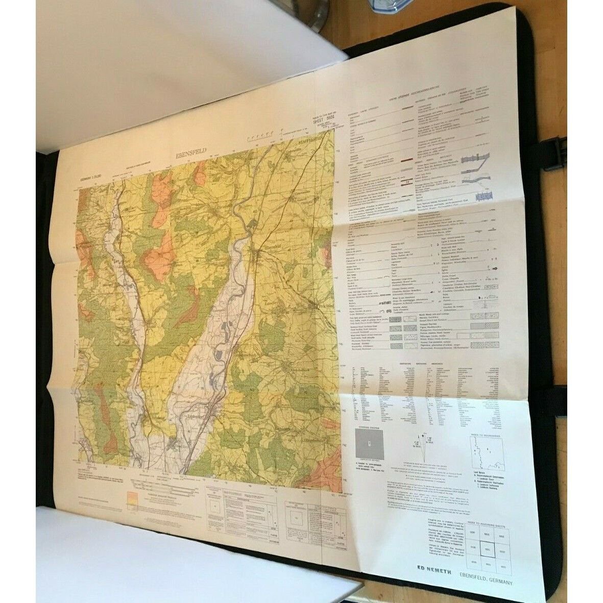 1957 Ebensfield, Germany CoE Topo Map