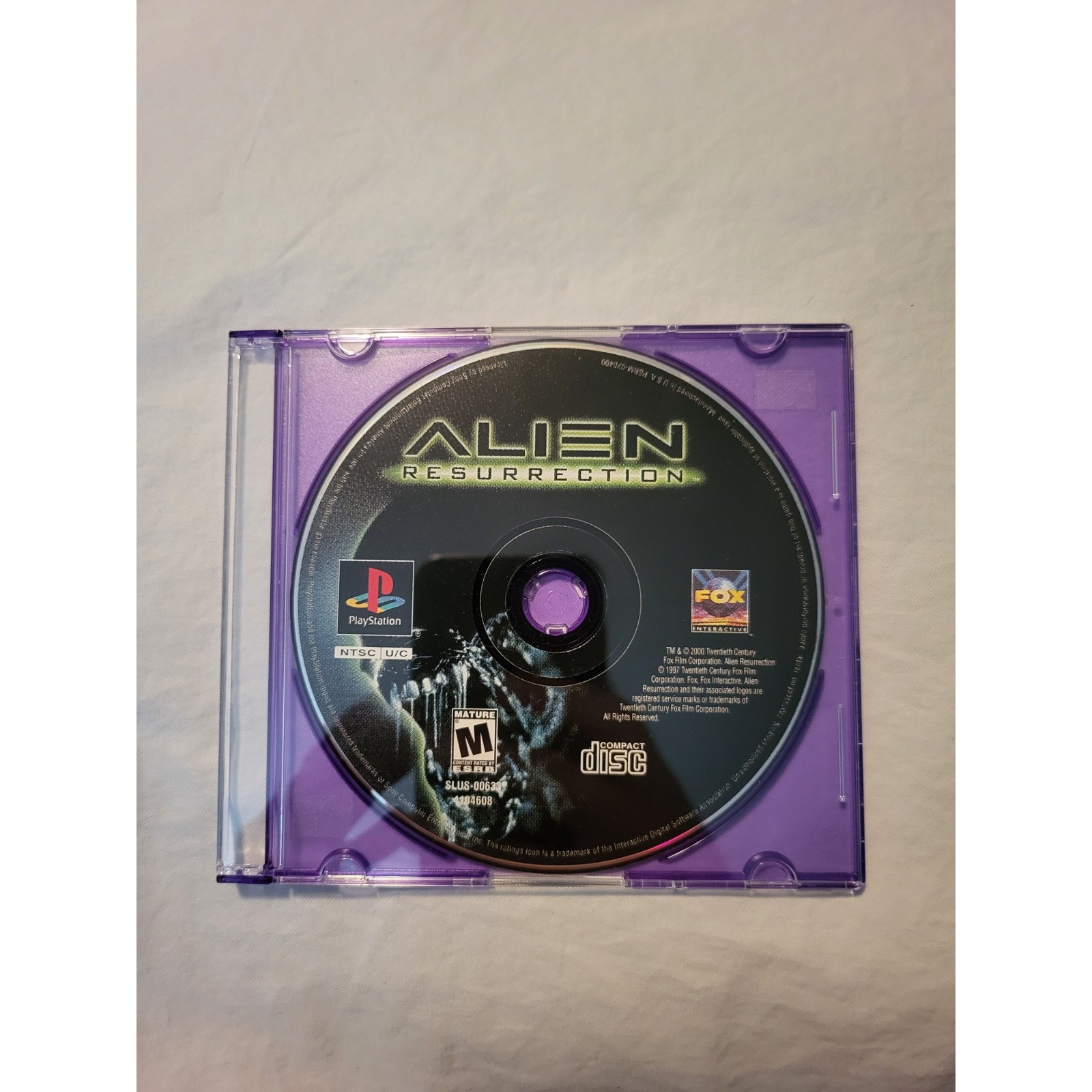 Alien Resurrection (Sony PlayStation 1, 2000) Disc only Tested and Working