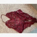 Floral Lace Scallop Trim Crotchless Lace Teddy Bodysuit L1