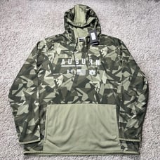 NWT 115 Under Armour loose fit hoodie XXL Auburn camo green loose fit Military