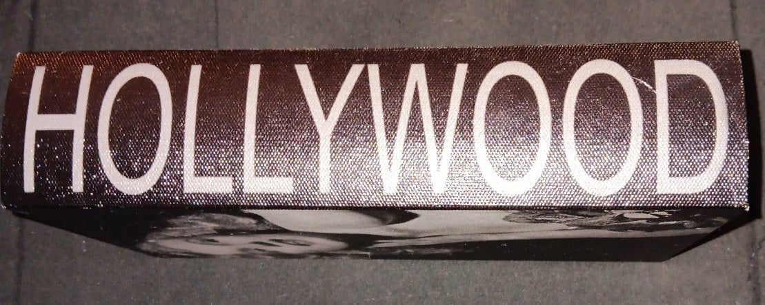Marilyn Monroe Hollywood book stash box & Chanel scarf - detail