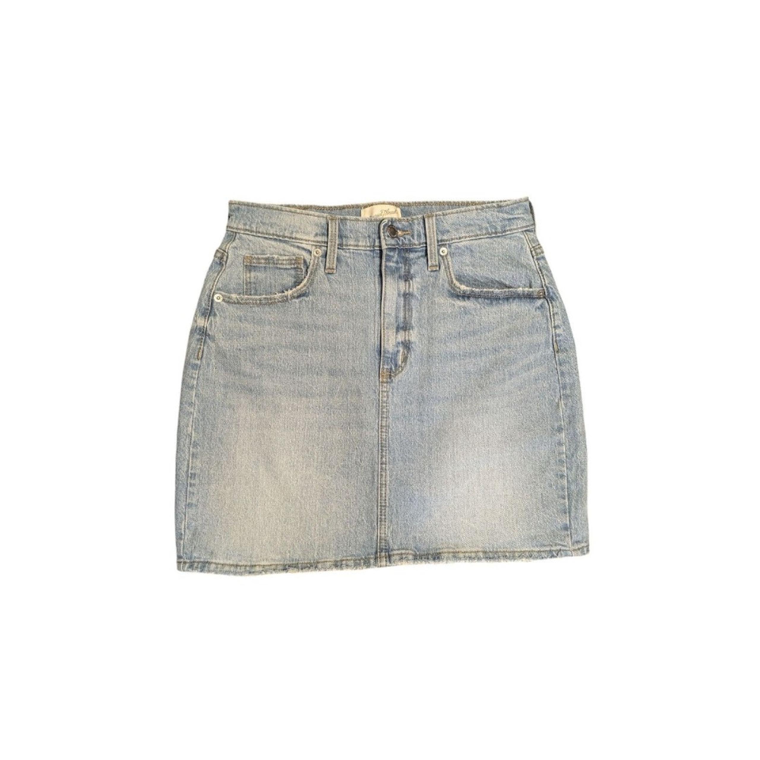 Women's High-Rise Denim Mini Skirt Universal Thread Medium Wash Blue Sz 6