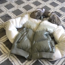 CC Puffer Jacket Size Small with Shades of Grays