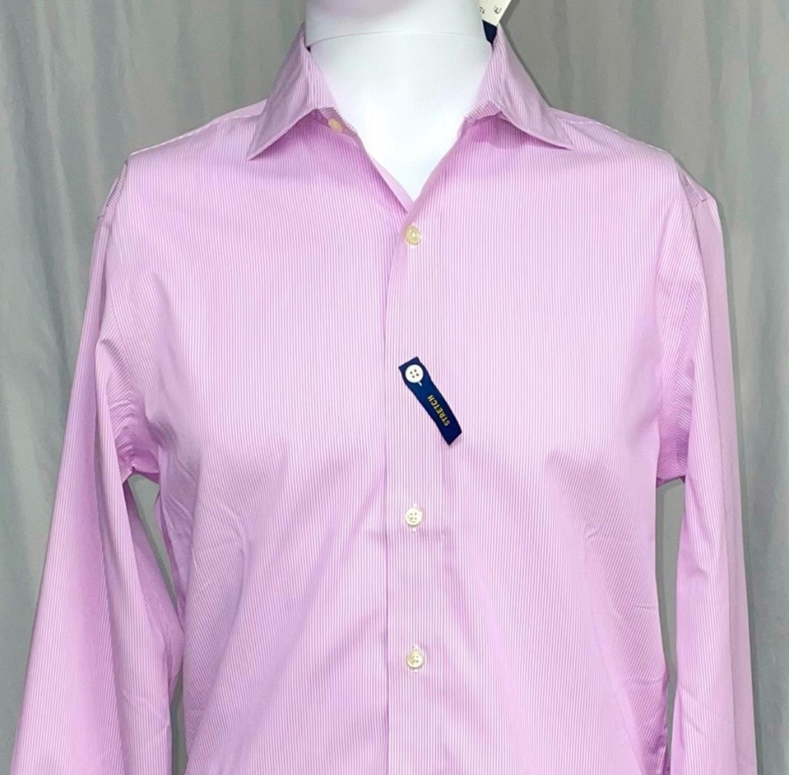 Polo Ralph Lauren Size 16 Pink Striped Mens Dress Shirt Brand New Slim Fit