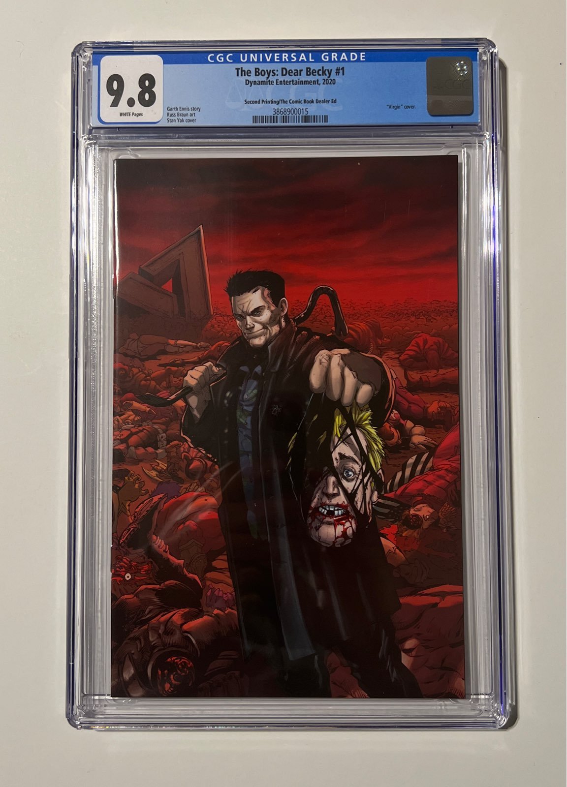 The Boys Dear Becky 1 Stan Yak virgin variant CGC 9.8