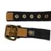 Embroidered Tan Leather Dog Collar Size 2XL