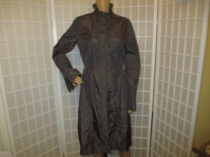 Arden B. Ruffled light weight Trench Coat