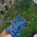 Vtg 14 inch cast iron painted boy doorstop