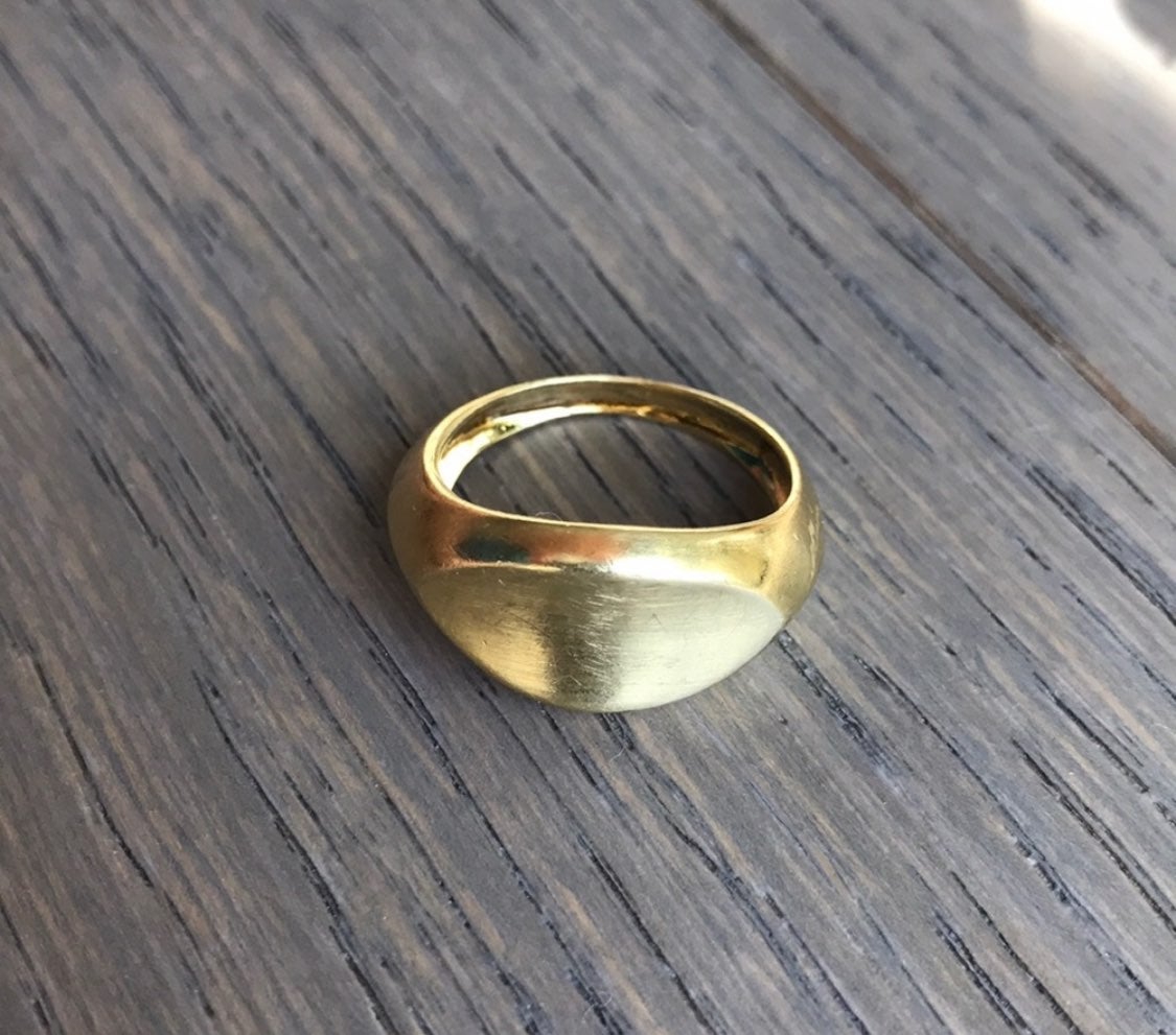 18k gold ring unisex