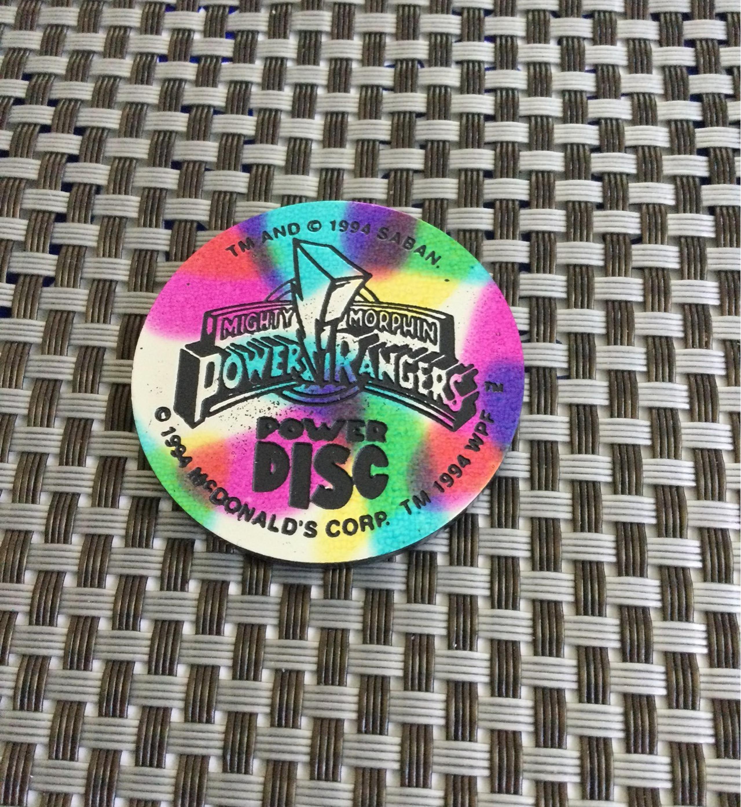 Mcdonalds Rare Vintage Power Ranger Pog 90's