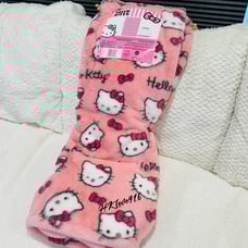 Hello Kitty Pink Faux Fur Throw Blanket