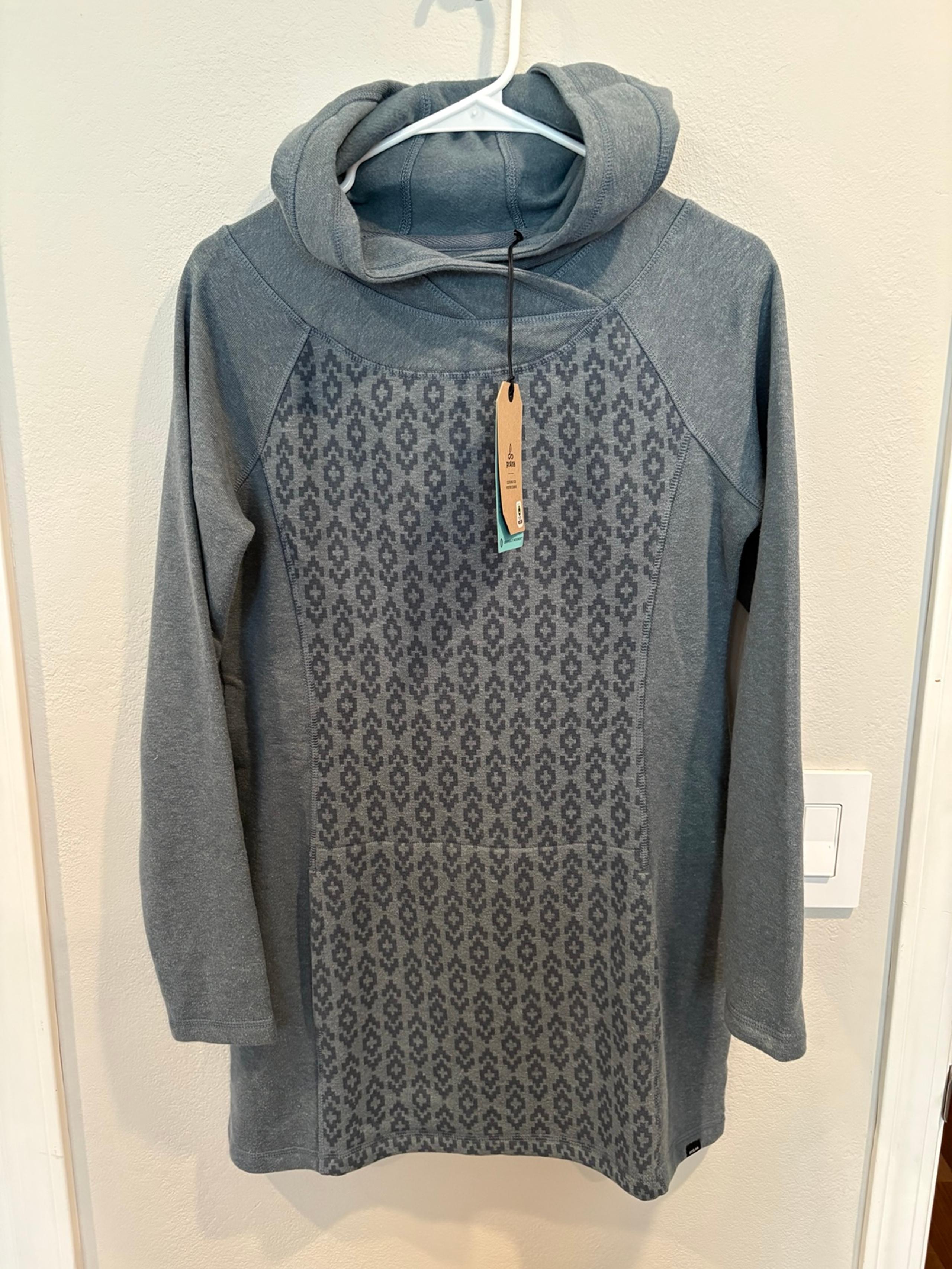 PrAna Tarane Tunic Women’s Size Small Weathered Blue Cardiff Fleece