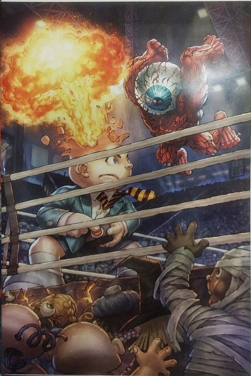 MadBalls vs. Garbage Pail Kids #1 Muhammed Ali vs. Superman Homage