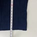 blue ribbed vintage chunky cotton knit sweater
