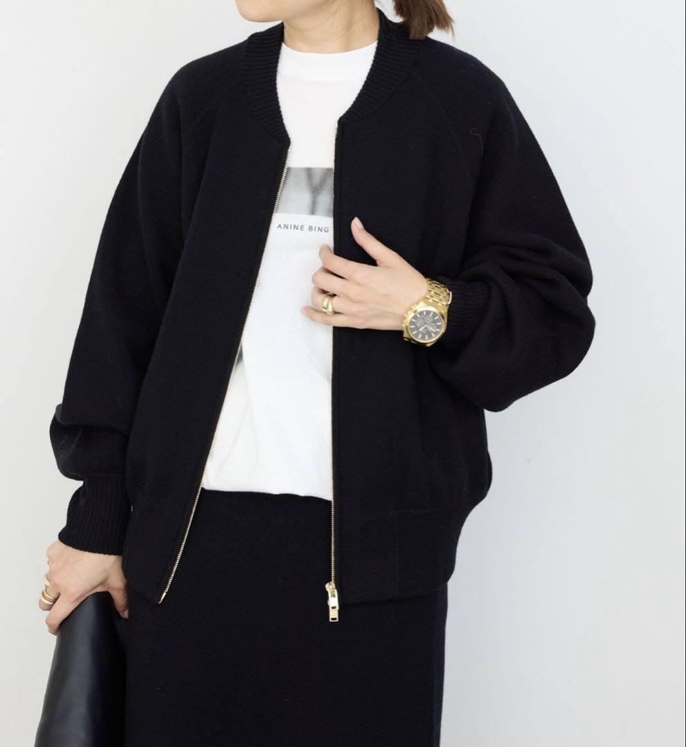 CINOH/チノ 】KNIT ZIP BLOUSON（ニット／セーター）｜Deuxieme