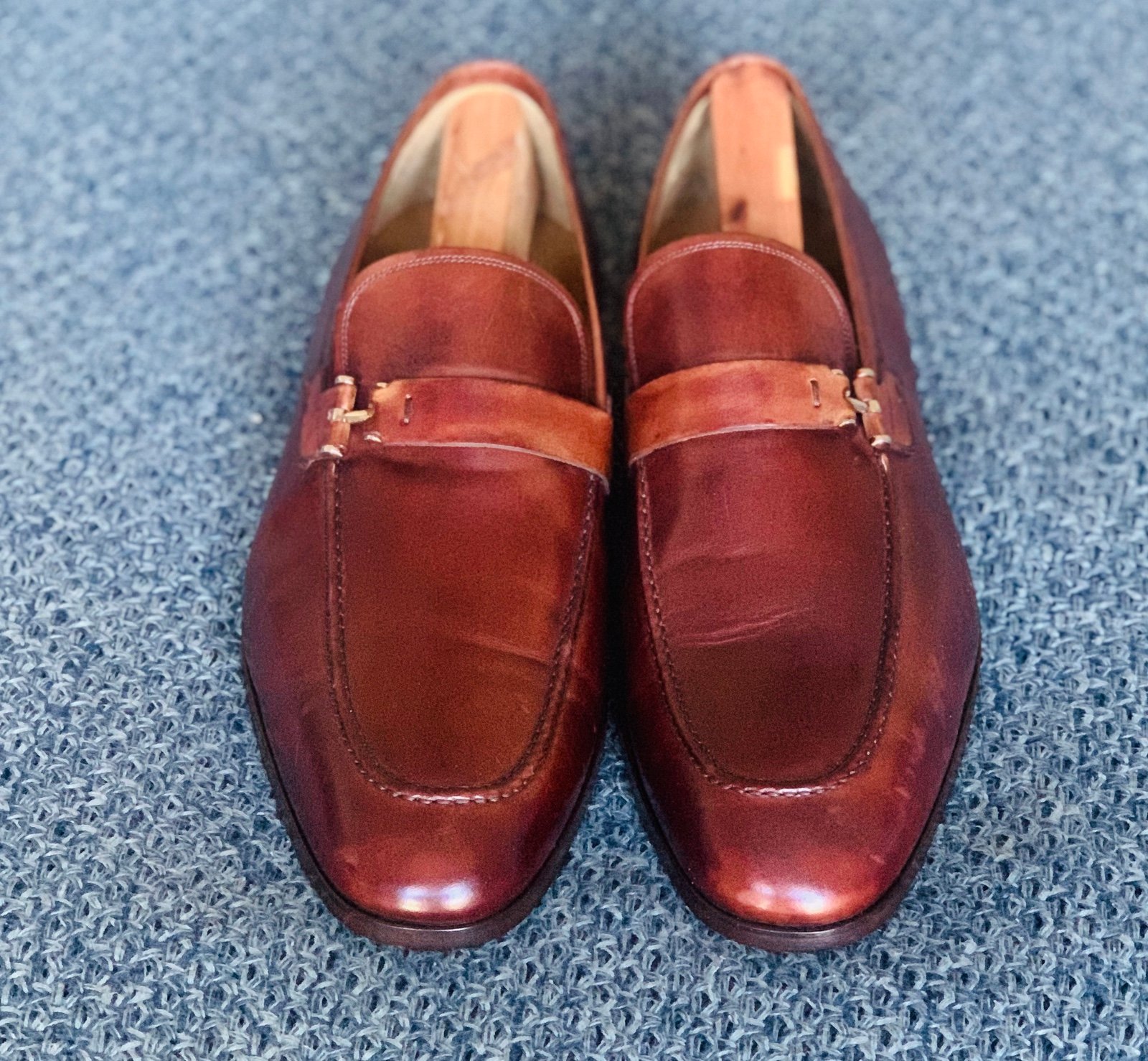 Excellent condiments Magnanni Paseo Mid Brown Mens Loafers size 12
