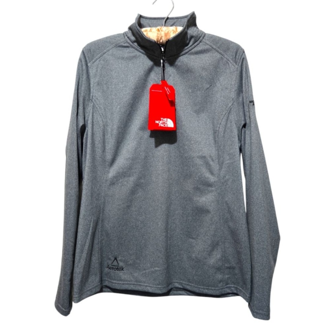 NWT The North Face Women's 1/4 Zip Tech Fleece Long Sleeve Size Large