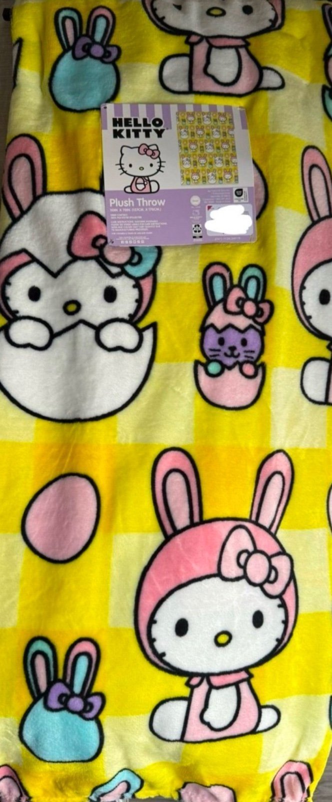 Hello Kitty Easter blanket HTF