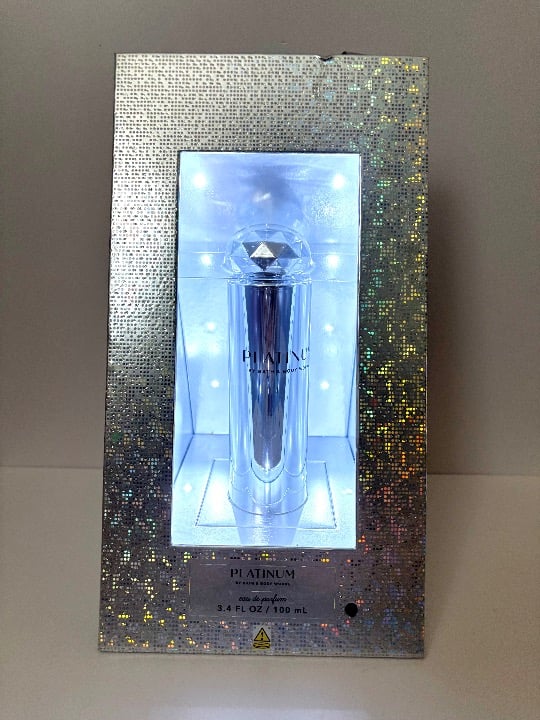 NIB SOLD OUT Bath Body Works Platinum Eau De Parfum Perfume Spray 3.4 oz Light