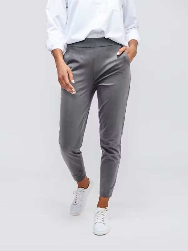 Ministry of Supply Kinetic Pull On Pant in Slate Grey Size 4