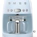 Smeg 50's Retro Style Aesthetic Drip Filter Coffee Machine, 10 cups, Pastel Blue