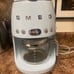 Smeg 50's Retro Style Aesthetic Drip Filter Coffee Machine, 10 cups, Pastel Blue