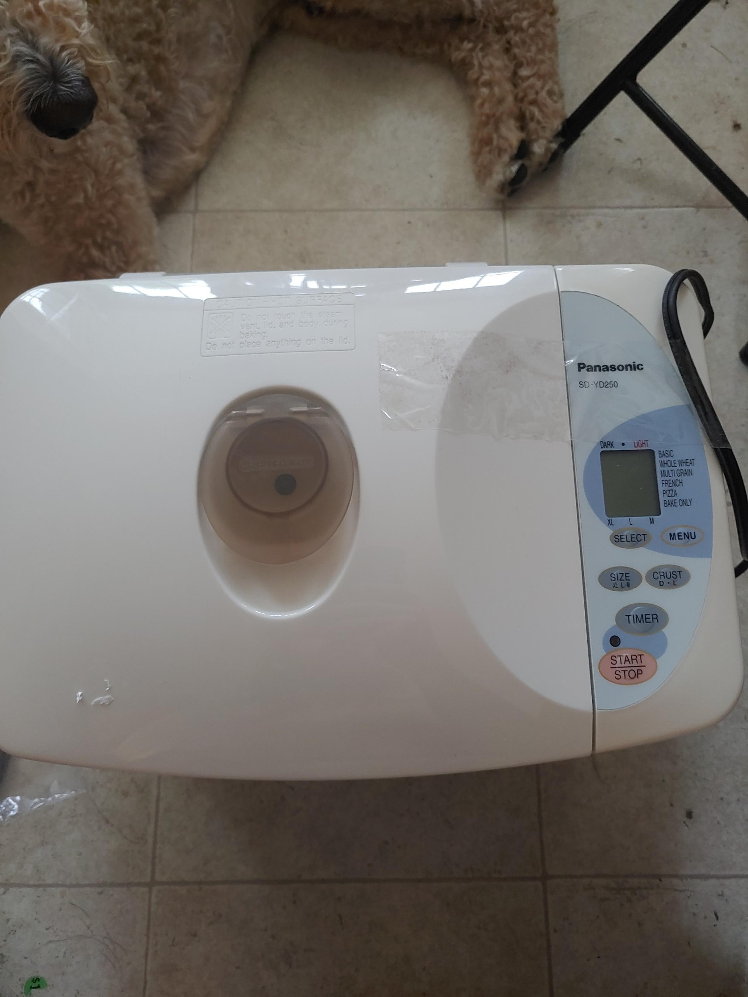 Panasonic Automatic Bread Maker Machine SD-YD250 With Yeast Dispenser Tested