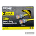 Prime 30 ft Heavy Duty Extension Cords, 2-Pack, Yellow w/ Power Indicator Light