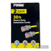 Prime 30 ft Heavy Duty Extension Cords, 2-Pack, Yellow w/ Power Indicator Light