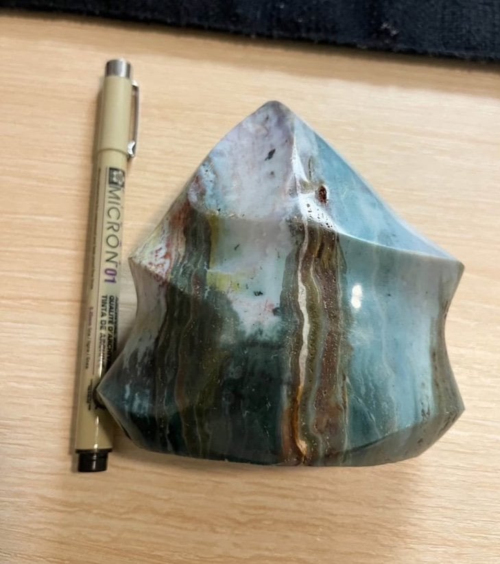 Ocean Jasper crystal flame