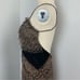 Celo Brown Flowy Raw Edge Snakeskin Print Ribbon Strip Dress M