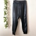 158 Commando Black High Waisted Faux Leather Joggers Pants