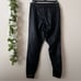 158 Commando Black High Waisted Faux Leather Joggers Pants