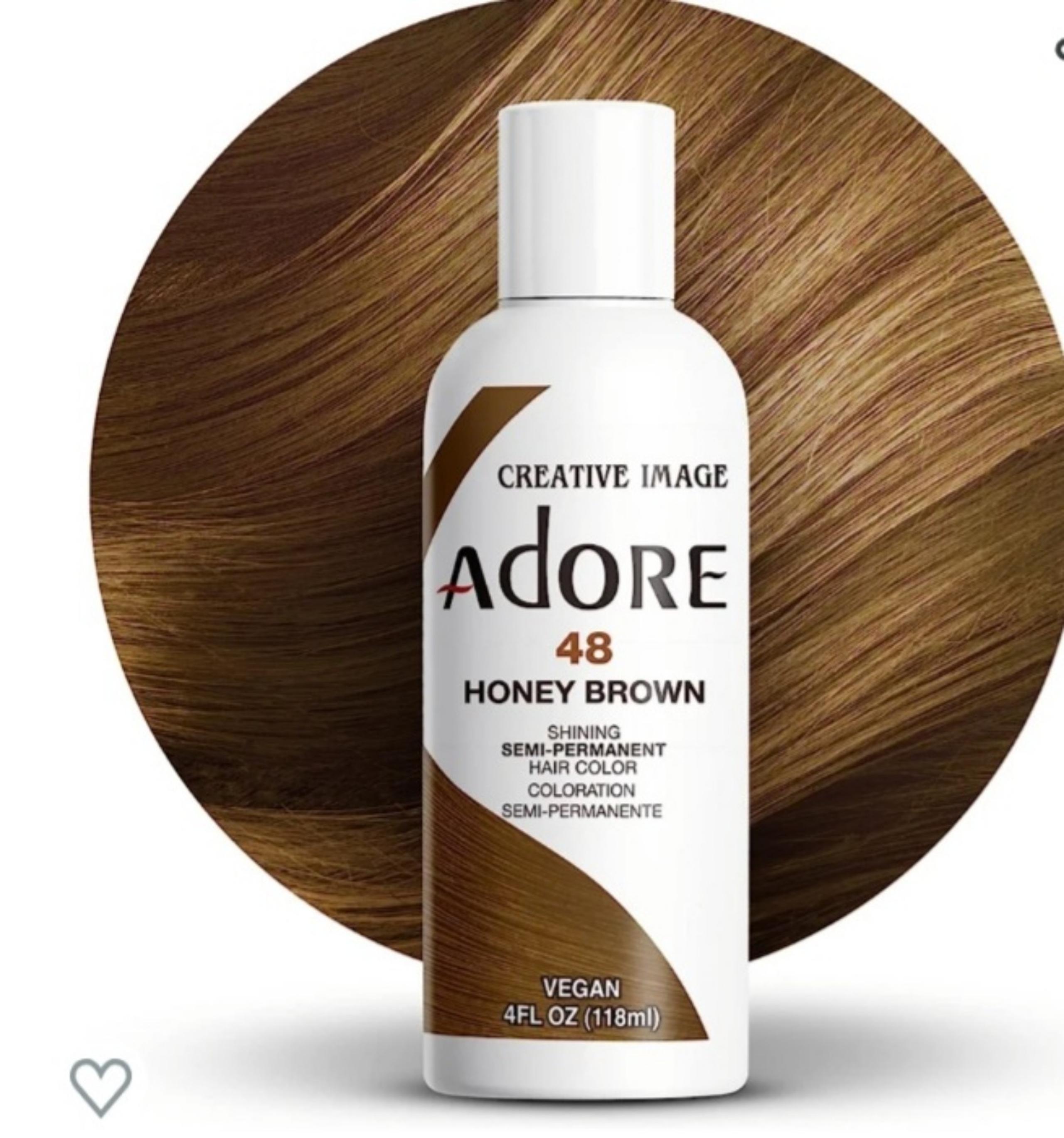 Adore Semi Permanent Hair Color Honey Brown, 4fl
