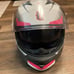 Orthrus Orion Pink & White Full Face Motorcycle Helmet DOT